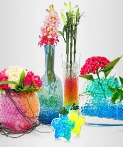 HIER_4830 Chargers & Centerpieces 10g | Large White Nontoxic Jelly Ball Water Bead Vase Fillers