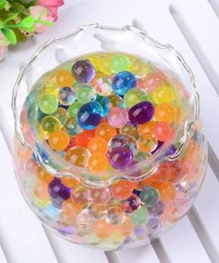 HIER_4830 10g | Large Orange Nontoxic Jelly Ball Water Bead Vase Fillers Chargers & Centerpieces