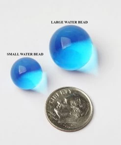 HIER_4830 Chargers & Centerpieces 10g | Large Turquoise Nontoxic Jelly Ball Water Bead Vase Fillers