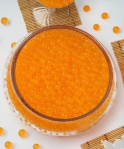 HIER_4830 10g | Large Orange Nontoxic Jelly Ball Water Bead Vase Fillers Chargers & Centerpieces