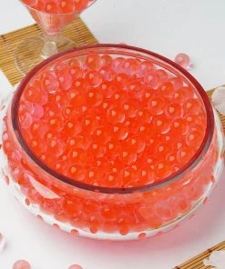 HIER_4830 10g | Large Red Nontoxic Jelly Ball Water Bead Vase Fillers Chargers & Centerpieces