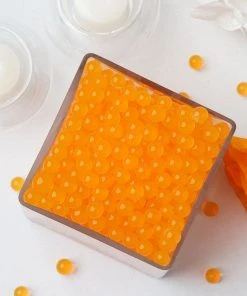 Tableclothsfactory 200-250 Pcs | Small Orange Nontoxic Jelly Ball Water Bead Vase Filler Chargers & Centerpieces 19 Tableclothsfactory 200-250 Pcs | Small Orange Nontoxic Jelly Ball Water Bead Vase Filler Chargers & Centerpieces