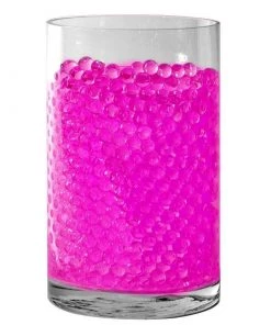 Tableclothsfactory Chargers & Centerpieces 200-250 Pcs | Small Pink Nontoxic Jelly Ball Water Bead Vase Fillers