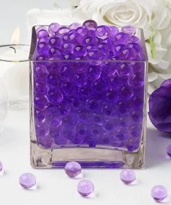 HIER_4830 200-250 Pcs | Small Purple Nontoxic Jelly Ball Water Bead Vase Filler