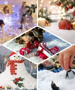 HIER_5170 12 Oz | Instant White Fluffy Snow Powder Mix, 1 Gallon Of Snow Per Bag