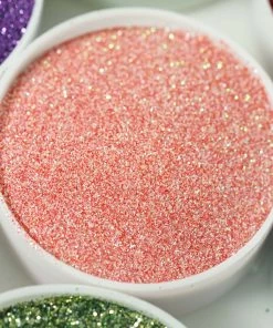 HIER_5110 1 Lb Bottle | Nontoxic Coral DIY Arts & Crafts Extra Fine Glitter Chargers & Centerpieces