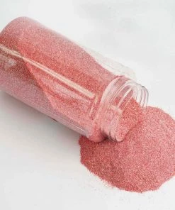 HIER_5110 1 Lb Bottle | Nontoxic Coral DIY Arts & Crafts Extra Fine Glitter Chargers & Centerpieces