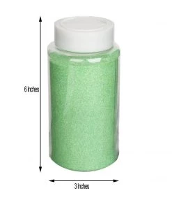 HIER_5110 1 Lb Bottle | Nontoxic Apple Green DIY Arts & Crafts Extra Fine Glitter Chargers & Centerpieces