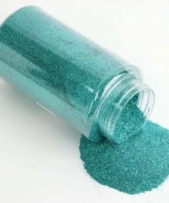 HIER_5110 Chargers & Centerpieces 1 Lb Bottle | Nontoxic Aqua DIY Arts & Crafts Extra Fine Glitter