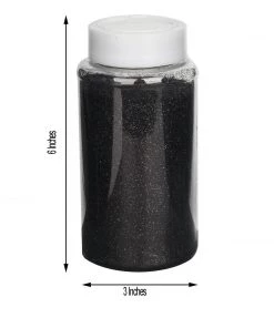 HIER_5110 Chargers & Centerpieces 1 Lb Bottle | Nontoxic Black DIY Arts & Crafts Extra Fine Glitter 25 HIER_5110 Chargers & Centerpieces 1 Lb Bottle | Nontoxic Black DIY Arts & Crafts Extra Fine Glitter