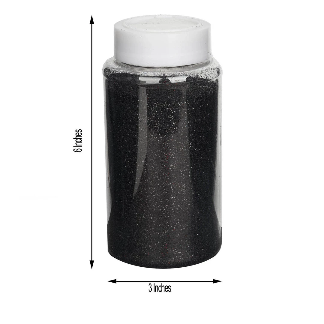 HIER_5110 Chargers & Centerpieces 1 Lb Bottle | Nontoxic Black DIY Arts & Crafts Extra Fine Glitter 3 HIER_5110 Chargers & Centerpieces 1 Lb Bottle | Nontoxic Black DIY Arts & Crafts Extra Fine Glitter