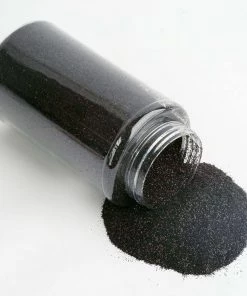 HIER_5110 Chargers & Centerpieces 1 Lb Bottle | Nontoxic Black DIY Arts & Crafts Extra Fine Glitter