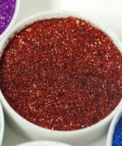 HIER_5110 1 Lb Bottle | Nontoxic Burgundy DIY Arts & Crafts Extra Fine Glitter Chargers & Centerpieces