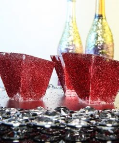 HIER_5110 1 Lb Bottle | Nontoxic Burgundy DIY Arts & Crafts Extra Fine Glitter Chargers & Centerpieces