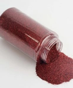 HIER_5110 1 Lb Bottle | Nontoxic Burgundy DIY Arts & Crafts Extra Fine Glitter Chargers & Centerpieces