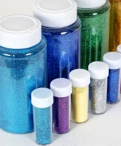 HIER_5110 1 Lb Bottle | Nontoxic Apple Green DIY Arts & Crafts Extra Fine Glitter Chargers & Centerpieces