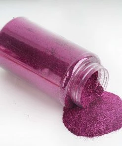 HIER_5110 Chargers & Centerpieces 1 Lb Bottle | Nontoxic Fuchsia DIY Arts & Crafts Extra Fine Glitter