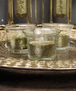 HIER_5110 1 Lb Bottle | Nontoxic Gold DIY Arts & Crafts Extra Fine Glitter