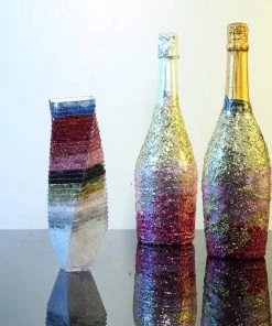 HIER_5110 1 Lb Bottle | Nontoxic Pink DIY Arts & Crafts Extra Fine Glitter Chargers & Centerpieces