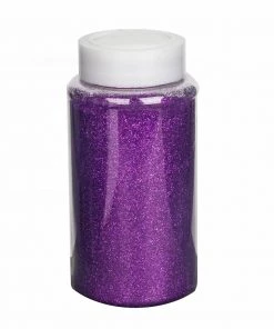 HIER_5110 1 Lb Bottle | Nontoxic Purple DIY Arts & Crafts Extra Fine Glitter Chargers & Centerpieces