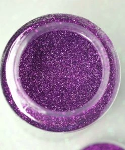 HIER_5110 1 Lb Bottle | Nontoxic Purple DIY Arts & Crafts Extra Fine Glitter Chargers & Centerpieces