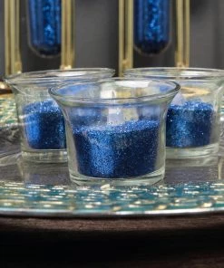 HIER_5110 Chargers & Centerpieces 1 Lb Bottle | Nontoxic Royal Blue DIY Arts & Crafts Extra Fine Glitter