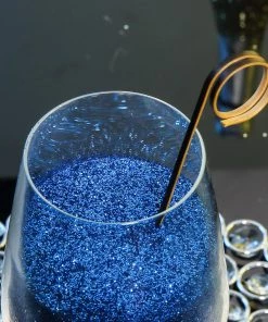 HIER_5110 Chargers & Centerpieces 1 Lb Bottle | Nontoxic Royal Blue DIY Arts & Crafts Extra Fine Glitter