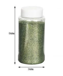 HIER_5110 Chargers & Centerpieces 1 Lb Bottle | Nontoxic Sage Green DIY Arts & Crafts Extra Fine Glitter