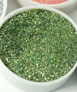 HIER_5110 Chargers & Centerpieces 1 Lb Bottle | Nontoxic Sage Green DIY Arts & Crafts Extra Fine Glitter