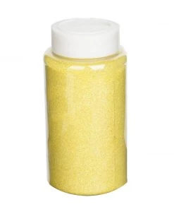 HIER_5110 1 Lb Bottle | Nontoxic Yellow DIY Arts & Crafts Extra Fine Glitter Chargers & Centerpieces