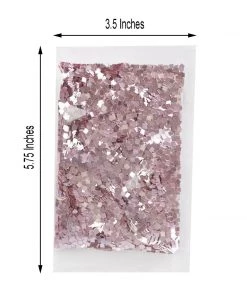 HIER_5170 Chargers & Centerpieces 50g Bag | Metallic Pink DIY Arts & Crafts Chunky Confetti Glitter