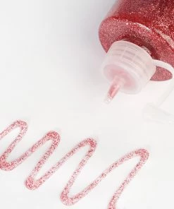 HIER_5170 4 Oz | Metallic Rose Gold Art & Craft Glitter Glue, DIY Sensory Bottle Chargers & Centerpieces