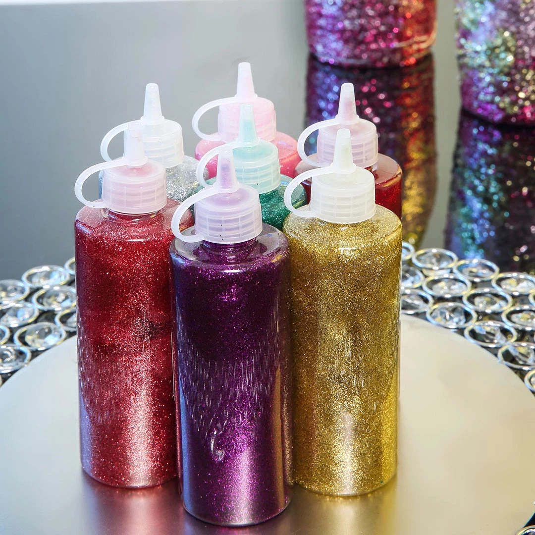 HIER_5170 Chargers & Centerpieces 4 Oz | Metallic Turquoise Art & Craft Glitter Glue, DIY Sensory Bottle 12 HIER_5170 Chargers & Centerpieces 4 Oz | Metallic Turquoise Art & Craft Glitter Glue, DIY Sensory Bottle