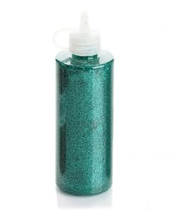 HIER_5170 Chargers & Centerpieces 4 Oz | Metallic Turquoise Art & Craft Glitter Glue, DIY Sensory Bottle