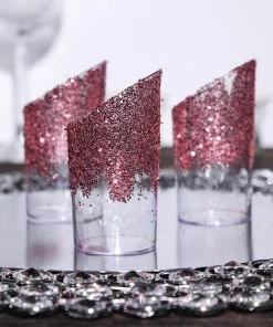 HIER_5170 1 Lb Bottle | Metallic Rose Gold DIY Art/Craft Chunky Confetti Glitter