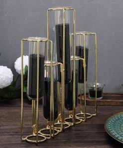 HIER_5170 Tabletop Decor 1 Lb Bottle | Metallic Black DIY Arts & Crafts Chunky Confetti Glitter