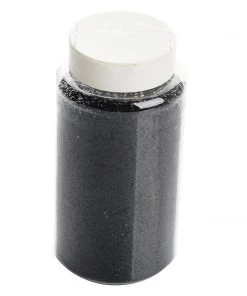 HIER_5170 Tabletop Decor 1 Lb Bottle | Metallic Black DIY Arts & Crafts Chunky Confetti Glitter