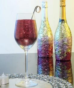 HIER_5170 1 Lb Bottle | Metallic Burgundy DIY Art/.Craft Chunky Confetti Glitter