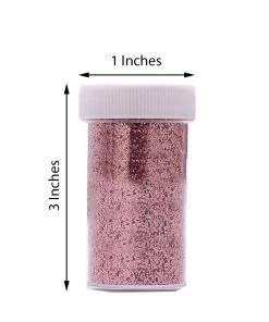 HIER_5170 Chargers & Centerpieces 23g Bottle | Metallic Rose Gold Extra Fine Arts & Craft Glitter Powder