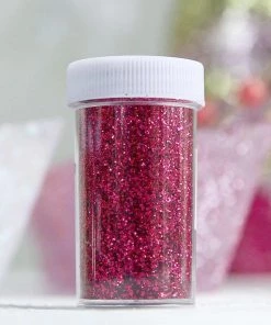 HIER_5170 23g Bottle | Metallic Hot Pink Extra Fine Arts & Crafts Glitter Powder Chargers & Centerpieces