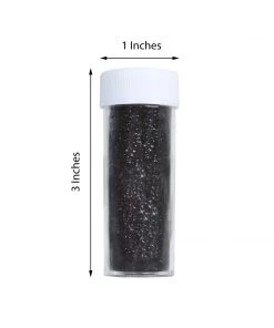 HIER_5110 23g Bottle | Metallic Black Extra Fine Arts & Crafts Glitter Powder