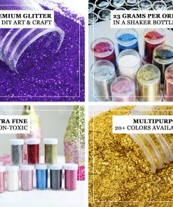 HIER_5110 Chargers & Centerpieces 23g Bottle | Metallic Green Extra Fine Arts & Crafts Glitter Powder 9 HIER_5110 Chargers & Centerpieces 23g Bottle | Metallic Green Extra Fine Arts & Crafts Glitter Powder