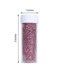 HIER_5110 Chargers & Centerpieces 23g Bottle | Metallic Dusty Rose Extra Fine Art & Craft Glitter Powder