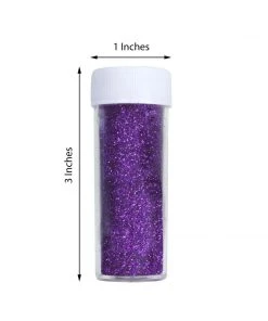 HIER_5110 23g Bottle | Metallic Purple Extra Fine Arts & Crafts Glitter Powder Chargers & Centerpieces