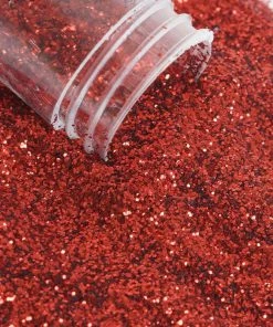 HIER_5110 23g Bottle | Metallic Red Extra Fine Arts & Crafts Glitter Powder Chargers & Centerpieces
