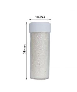 HIER_5110 23g Bottle | Metallic White Extra Fine Arts & Crafts Glitter Powder