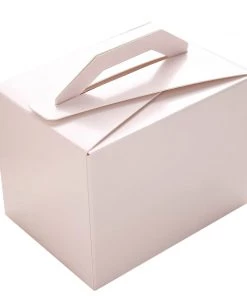 HIER_5310 Chargers & Centerpieces 100 Pack | 4"x3"x3" Blush/Rose Gold Tote Party Favor Candy Gift Boxes 20 HIER_5310 Chargers & Centerpieces 100 Pack | 4