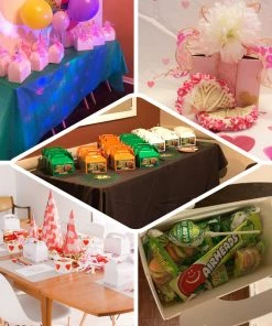 HIER_5310 Chargers & Centerpieces 100 Pack | 4"x3"x3" Blush/Rose Gold Tote Party Favor Candy Gift Boxes 15 HIER_5310 Chargers & Centerpieces 100 Pack | 4