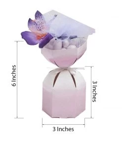 HIER_5310 100 Pack | White French Style Candy Dish Party Favor Gift Boxes - Clearance SALE Chargers & Centerpieces