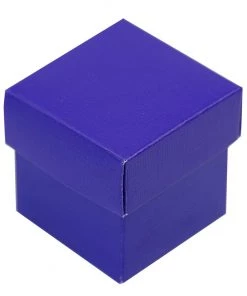 HIER_5310 Chargers & Centerpieces 100 Pack | 2" Two-Piece Purple Party Favor Candy Gift Boxes & Lids - Clearance SALE